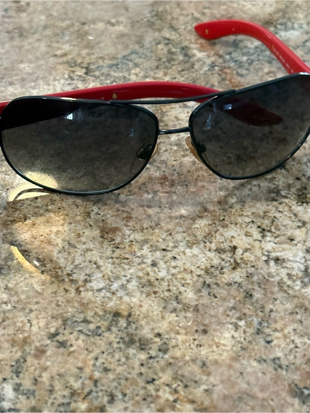 Ralph Lauren RL7012 Red Black Aviator Sunglasses Italy - Picture 10 of 10